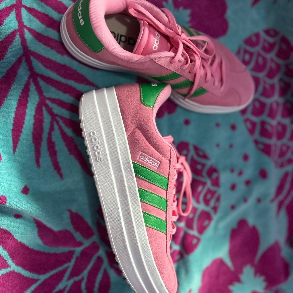 Adidas VL Court Bold Platform Sneakers 9.5 - Picture 4 of 7